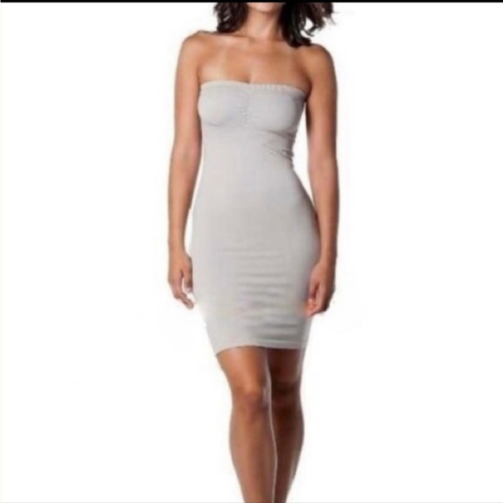 NWT Islay strapless pattern slip dress gray retail $68 size small